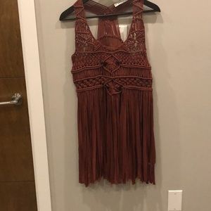 Zara fringe shirt - M/L